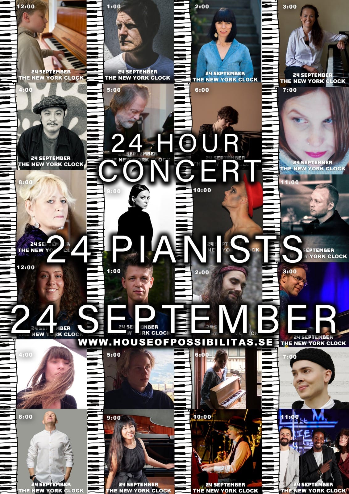 24 timmar stumfilm, 24 pianister, 24 september